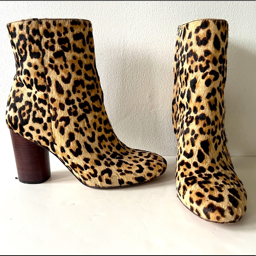 Sam Edelman Calf Hair Leopard Print Boots
